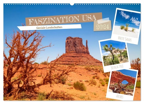 FASZINATION USA Geniale Landschaften (Wandkalender 2024 DIN A2 quer), CALVENDO Monatskalender - Melanie Viola