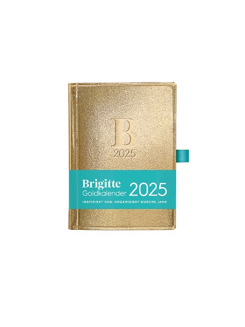 Brigitte Goldkalender 2025 - Buchkalender - Taschenkalender - Lifestyle - 10x14 - 