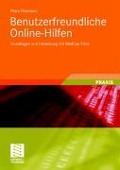 Cover-Bild zum Titel 'Benutzerfreundliche Online-Hilfen' von 'Petra Thiemann'