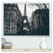 Cover-Bild zum Titel 'Paris - in schwarz und weiss (hochwertiger Premium Wandkalender 2026 DIN A2 quer), Kunstdruck in Hochglanz' von 'Christian Lindau'