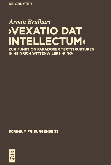 ,Vexatio dat intellectum' - Armin Brülhart