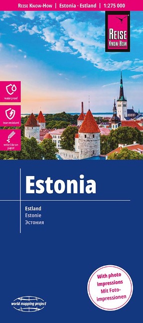 Reise Know-How Landkarte Estland 1 : 275.000 - 