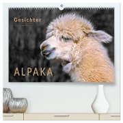 Cover-Bild zum Titel 'Alpaka Gesichter (hochwertiger Premium Wandkalender 2026 DIN A2 quer), Kunstdruck in Hochglanz' von 'Peter Roder'