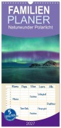 Cover-Bild zum Titel 'Familienplaner 2027 - Naturwunder Polarlicht mit 5 Spalten (Wandkalender, 21 x 45 cm) CALVENDO' von 'Stefan Schröder Photography'