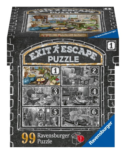 Ravensburger EXIT Puzzle 16877 - Im Gutshaus Küche - 99 Teile Puzzle für Erwachsene und Kinder ab 14 Jahren - 