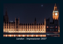 Cover-Bild zum Titel 'London - Impressionen 2027 Fotokalender DIN A5' von 'Tobias Schmitt, Kevin Heber'