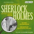 Cover-Bild zum Titel 'Die Abenteuer des Sherlock Holmes: Die fünf Orangenkerne & Der Mann mit der entstellten Lippe' von 'Arthur Conan Doyle'