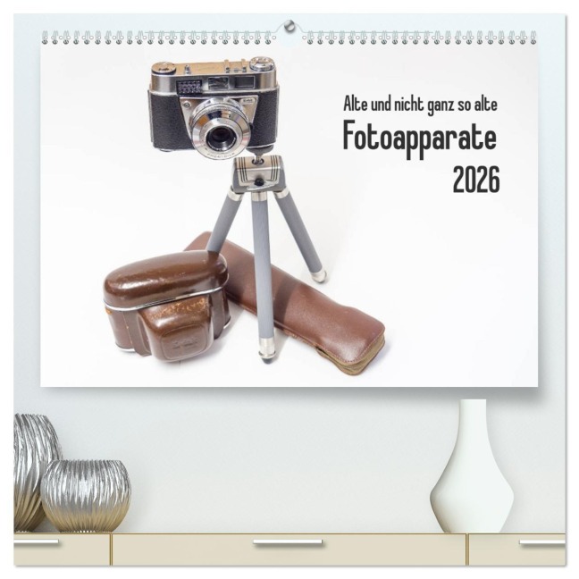 Alte und nicht ganz so alte Fotoapparate (hochwertiger Premium Wandkalender 2026 DIN A2 quer), Kunstdruck in Hochglanz - Klaus Rohwer
