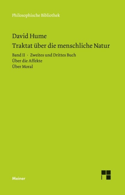 Ein Traktat über die menschliche Natur Band 2 - David Hume