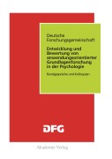Cover-Bild zum Titel 'Entwicklung und Bewertung von anwendungsorientierter Grundlagenforschung in der Psychologie' von ''