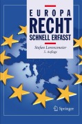 Cover-Bild zum Titel 'Europarecht - Schnell erfasst' von 'Stefan Lorenzmeier'