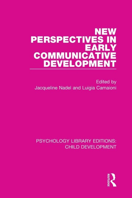New Perspectives in Early Communicative Development - 