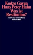 Cover-Bild zum Titel 'Was ist Restitution?' von 'Kodzo Gavua, Hans Peter Hahn'