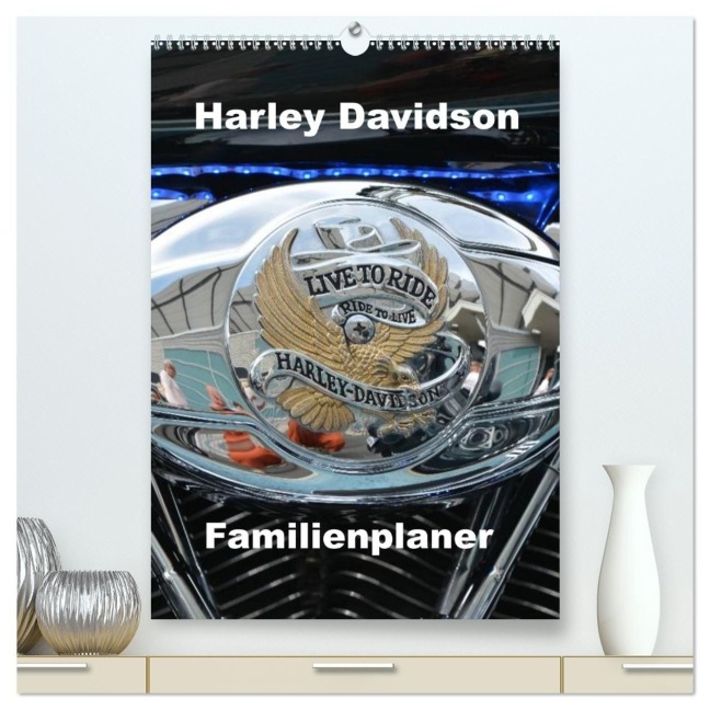 Harley Davidson Familienplaner (hochwertiger Premium Wandkalender 2027 DIN A2 hoch), Kunstdruck in Hochglanz - Thomas Bartruff