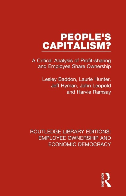 People's Capitalism? - Lesley Baddon, Laurie Hunter, Jeff Hyman