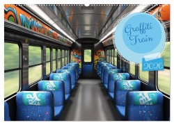 Cover-Bild zum Titel 'Graffiti Train (Wandkalender 2026 DIN A2 quer), CALVENDO Monatskalender' von 'Stanley Hinz'