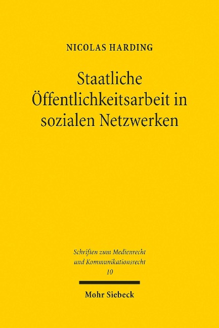 Staatliche Öffentlichkeitsarbeit in sozialen Netzwerken - Nicolas Harding