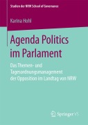 Cover-Bild zum Titel 'Agenda Politics im Parlament' von 'Karina Hohl'