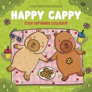 Cover-Bild zum Titel 'Happy Cappy - Cosy Capybara Coloring. Ein Ausmalbuch für jedes Alter' von 'Lena Maria Bellermann'