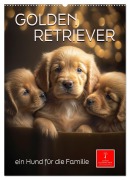 Golden Retriever - ein Hund für die Familie (Wandkalender 2026 DIN A2 hoch), CALVENDO Monatskalender - Peter Roder