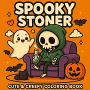 Cover-Bild zum Titel 'Spooky Stoner - Cute & Creepy Coloring Fun' von 'Joe Hammoud'