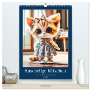 Cover-Bild zum Titel 'Kuschelige Kätzchen - Katzen mit großem Augenaufschlag (hochwertiger Premium Wandkalender 2026 DIN A2 hoch), Kunstdruck in Hochglanz' von 'Anja Frost'