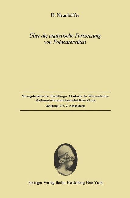 Über die analytische Fortsetzung von Poincaréreihen - Helmut Neunhöffer