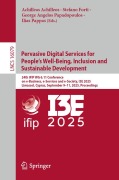 Cover-Bild zum Titel 'Pervasive Digital Services for People's Well-Being, Inclusion and Sustainable Development' von ''