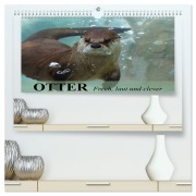 Cover-Bild zum Titel 'Otter. Frech, laut und clever (hochwertiger Premium Wandkalender 2026 DIN A2 quer), Kunstdruck in Hochglanz' von 'Elisabeth Stanzer'