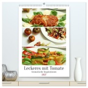 Cover-Bild zum Titel 'Leckeres mit Tomate (hochwertiger Premium Wandkalender 2027 DIN A2 hoch), Kunstdruck in Hochglanz' von 'Linda Schilling'