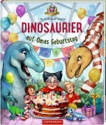 Cover-Bild zum Titel 'Dinosaurier auf Omas Geburtstag (Bd. 5)' von 'Dominik Hochwald, Jörg Ihle'