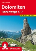 Cover-Bild zum Titel 'Dolomiten Höhenwege 4-7' von 'Franz Hauleitner'
