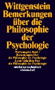 Cover-Bild zum Titel 'Bemerkungen über die Philosophie der Psychologie' von 'Ludwig Wittgenstein'
