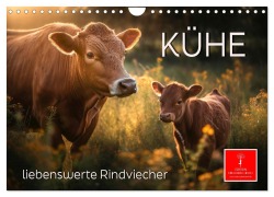 Cover-Bild zum Titel 'Kühe - liebenswerte Rindviecher (Wandkalender 2026 DIN A4 quer), CALVENDO Monatskalender' von 'Peter Roder'