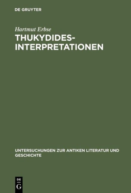 Thukydides-Interpretationen - Hartmut Erbse