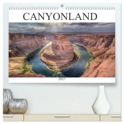 Cover-Bild zum Titel 'CANYONLAND, USA (hochwertiger Premium Wandkalender 2027 DIN A2 quer), Kunstdruck in Hochglanz' von 'Christian Heeb'