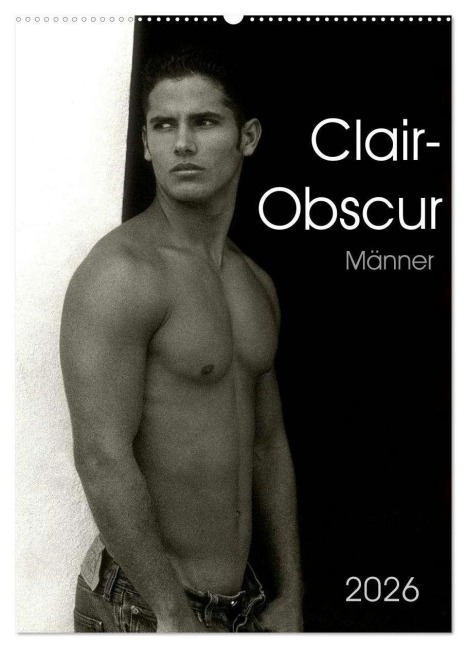 Clair-Obscur Männer 2026 (Wandkalender 2026 DIN A2 hoch), CALVENDO Monatskalender - Malestockphoto Malestockphoto