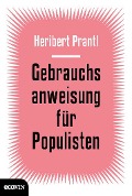 Cover-Bild zum Titel 'Gebrauchsanweisung für Populisten' von 'Heribert Prantl'