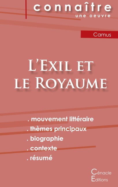 Fiche de lecture L'Exil et le Royaume (Analyse littéraire de référence et résumé complet) - Albert Camus