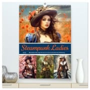 Cover-Bild zum Titel 'Steampunk Ladies (hochwertiger Premium Wandkalender 2026 DIN A2 hoch), Kunstdruck in Hochglanz' von 'Sabine Löwer'