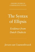 Cover-Bild zum Titel 'Syntax of Ellipsis' von 'Jeroen Van Craenenbroeck'