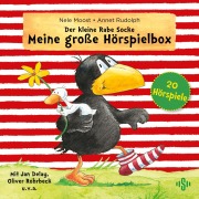 Cover-Bild zum Titel 'Der kleine Rabe Socke - Meine große Hörspielbox (Der kleine Rabe Socke)' von 'Nele Moost, Dieter Faber, Frank Oberpichler'