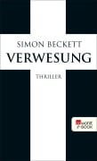 Cover-Bild zum Titel 'Verwesung' von 'Simon Beckett'