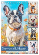Cover-Bild zum Titel 'Charmante Bulldoggen. Französische Lebensfreude auf vier Pfoten (Tischkalender 2026 DIN A5 hoch), CALVENDO Monatskalender' von 'Rose Hurley'