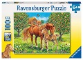 Pferdeglück auf Wiese Puzzle 100 Teile - 