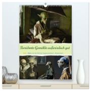Cover-Bild zum Titel 'Berühmte Gemälde außerirdisch gut (hochwertiger Premium Wandkalender 2026 DIN A2 hoch), Kunstdruck in Hochglanz' von 'Cathrin Illgen'