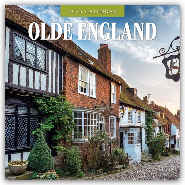 Olde England - Historisches England 2026 - 16-Monatskalender - Robin Red
