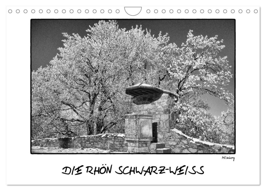RHÖN SCHWARZ-WEISS (Wandkalender 2026 DIN A4 quer), CALVENDO Monatskalender - Thomas Landsiedel