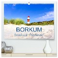 Borkum, bezaubernde Nordseeinsel (hochwertiger Premium Wandkalender 2024 DIN A2 quer), Kunstdruck in Hochglanz - Andrea Dreegmeyer