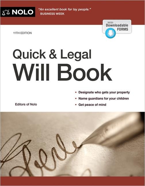 Quick & Legal Will Book - Denis Clifford
